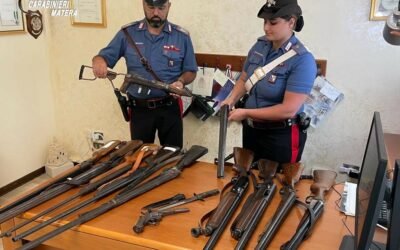 Matera, controlli sulle armi in tutta la provincia: il bilancio del Comando Provinciale dei Carabinieri