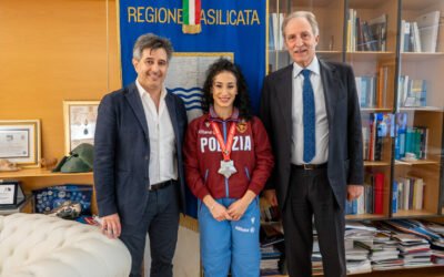 Il presidente Bardi incontra la campionessa di karate Terryana D’Onofrio