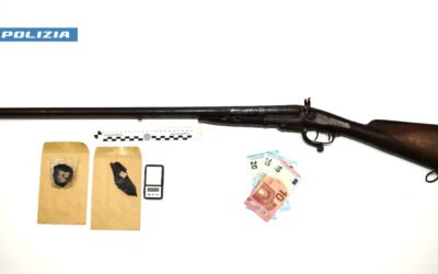 Polizia di Stato arresta 57enne materano per spaccio di droga e detenzione illegale di un fucile