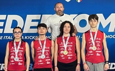 Campionati Italiani Assoluti di Kickboxing, maglia azzurra per gli atleti dell’Accademia delle Arti Marziali e Sport da Combattimento del Maestro Massimiliano Monaco
