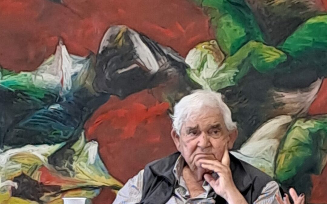 Il “Prato rosso” del Maestro Salvatore Sebaste nella sala Mandela del Comune di Matera
