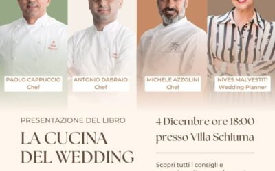 Matera, il 4 dicembre a Villa Schiuma presentazione del libro “La cucina del wedding, banqueting e intolleranze”