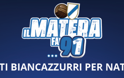 “Pasti Biancazzurri per Natale”: raccolta di generi alimentari promossa dall’Associazione Custodi Biancazzurri, assieme alla Curva Sud e al portale Matera Calcio Story