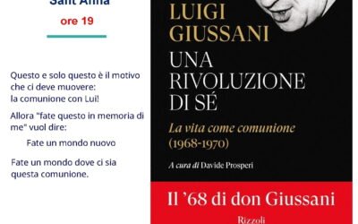 Il 16 a Matera presentazione del libro di don Luigi Giussani “Una rivoluzione di sé – la vita come comunione”