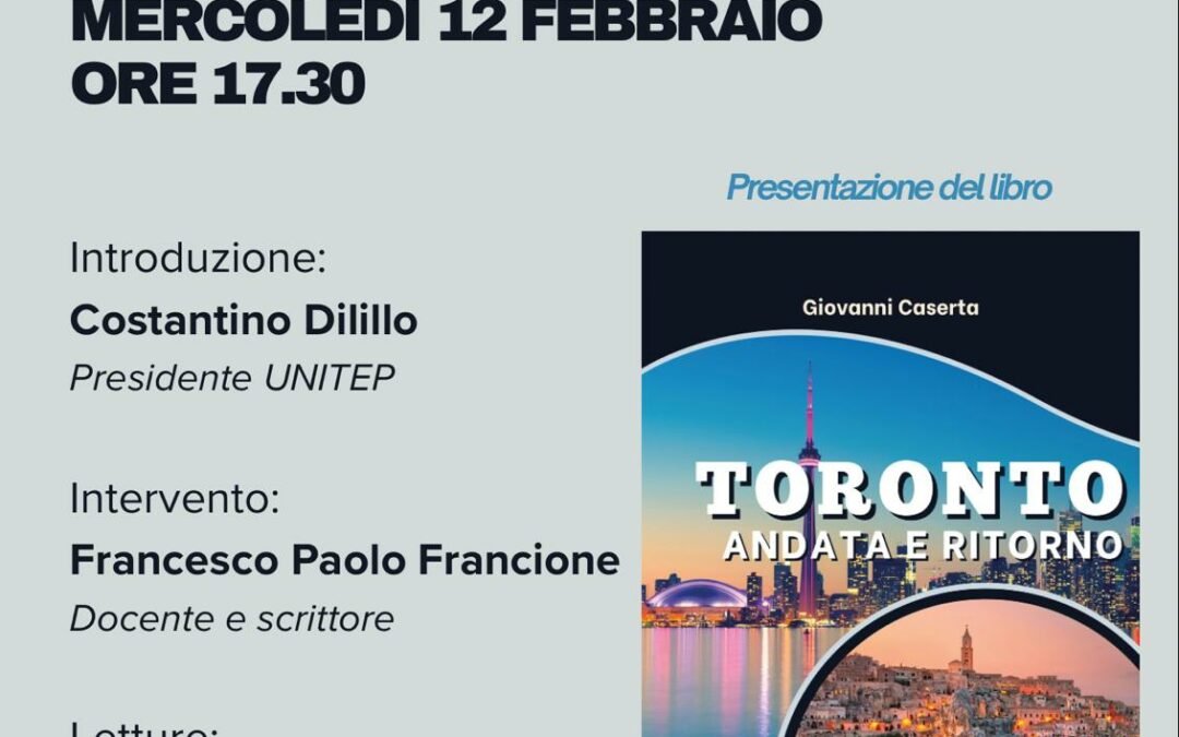 Matera, 1il 12 l’Unitep incontra il professor Giovanni Caserta