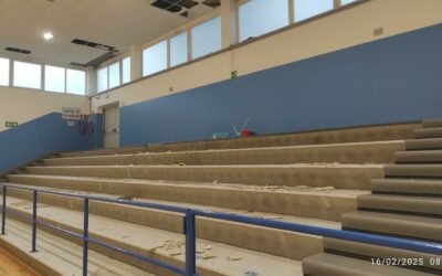 Infiltrazioni al Palazzetto dello Sport di Via Lanera a Matera: le difficoltà delle associazioni sportive locali