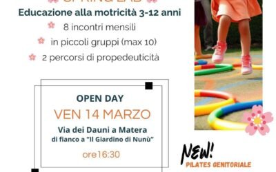 Sport, motricità e salute: a Matera nuove proposte per l’infanzia e la genitorialità