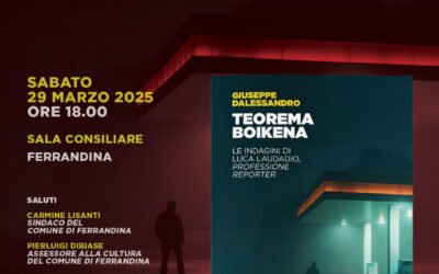 Dalessandro presenta “Teorema Boikena”: a Ferrandina, sabato 29 marzo, incontro con l’autore delle indagini di Luca Laudadio