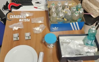 Operazione antidroga dei Carabinieri, un arresto e una denuncia a Bernalda per detenzione ai fini di spaccio di cocaina