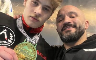 Il talento emergente delle MMA italiane Domenico Luongo dell’Accademia delle Arti Marziali e Sport da Combattimento di Potenza al Cage Warrior Academy di Montesarchio