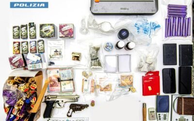 Matera: la Polizia di Stato arresta un 23enne, già sottoposto al regime degli agli arresti domiciliari, per detenzione ai fini di spaccio di sostanze stupefacenti e per detenzione abusiva di armi