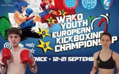 Campionati Europei di Kickboxing, la S.S.D. Dynamic Center di Matera e l’A.S.D. Elite Kickboxing di Putignano presenti con Gabriel Bozza e Antonella Venneri