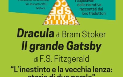 Scrittori allo Specchio, il 4 a Matera Tommaso Pincio racconta “Dracula” di Bram Stocker e “Il grande Gatsby” di Francis Scott Fitzgerald