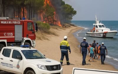 Esercitazione di Protezione Civile “FIREVAC 2025”. Il 20 a Metaponto simulazione di evacuazione via mare per emergenza incendio  