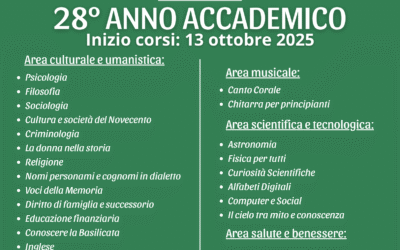 Unitep Matera: al via il 28° anno accademico dal 13 ottobre