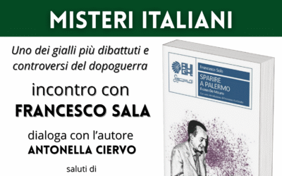 Matera, il 5 novembre l’Unitep incontra lo scrittore e regista teatrale Francesco Sala sul tema “Sparire a Palermo, il caso De Mauro”