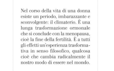 “La donna è mobile. Filosofia della menopausa” di Gloria Origgi: una disamina colta su quella che l’Autrice definisce “esperienza trasformativa”