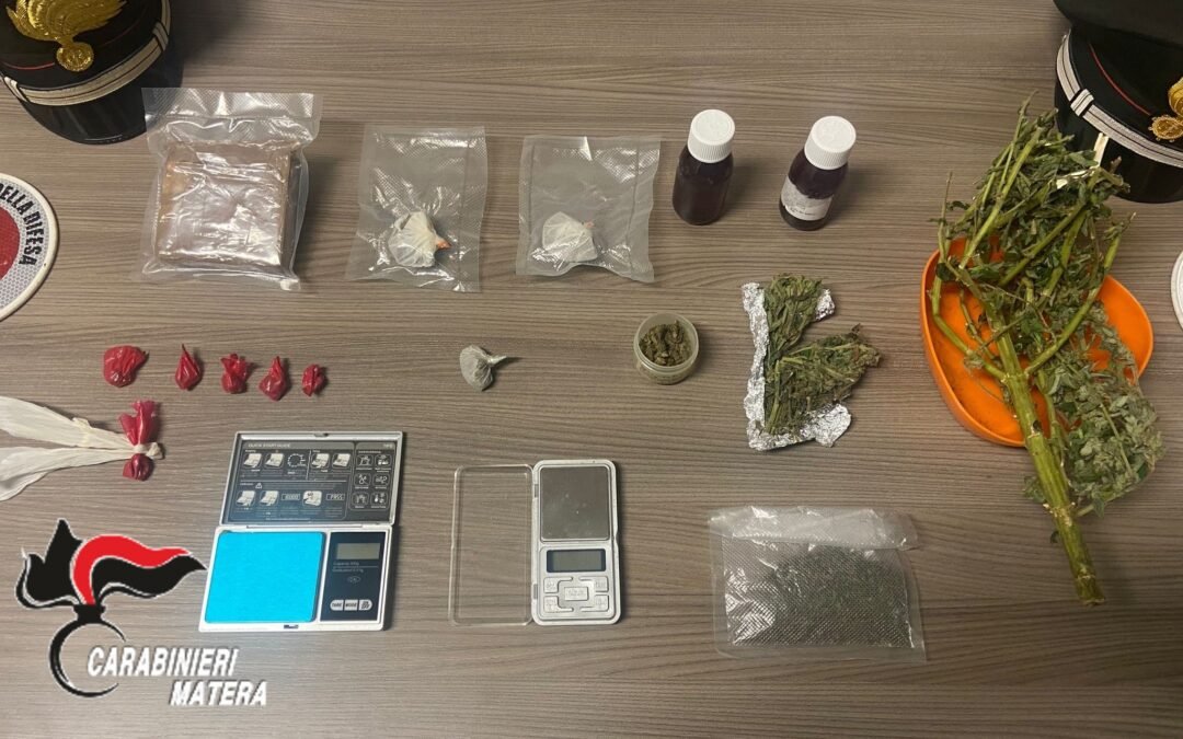 Policoro: arrestato dai Carabinieri per detenzione ai fini di droga, condannato a quattro anni e due mesi