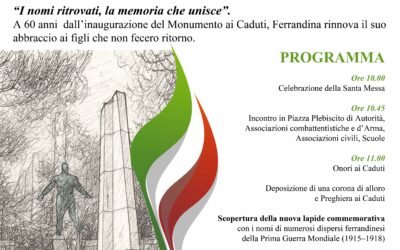 Ferrandina scopre nuova lapide in memoria dei Caduti della Grande Guerra