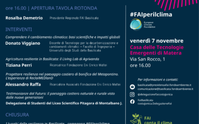 FAI il clima giusto, la Basilicata racconta i suoi paesaggi di resilienza