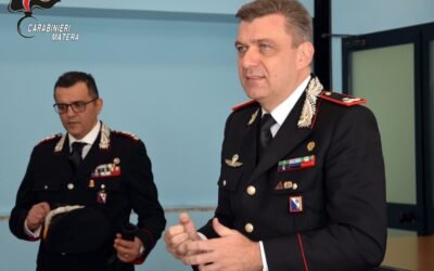Il Comandante della Legione Carabinieri “Basilicata”, Generale di Brigata Luca Mennitti, visita il Comando Provinciale di Matera