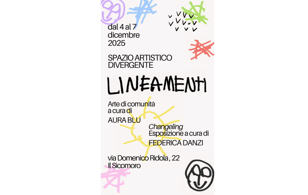 Matera, dal 4 al 7 dicembre Aura Blu presenta “Lineamenti”, uno spazio dedicato al linguaggio artistico per sentirsi liberi di guardarsi intorno con curiosità e senza giudizio