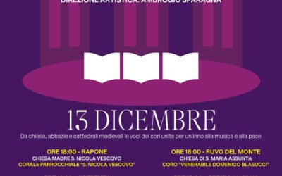 Fantastico Medioevo, il 13 dicembre nelle chiese e cattedrali medievali le voci dei cori unite per Basilicanta