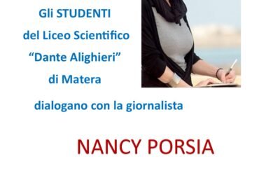 Matera, Nancy Porsia al Liceo Scientifico “Dante Alighieri”: voci da Gaza domani 11 novembre