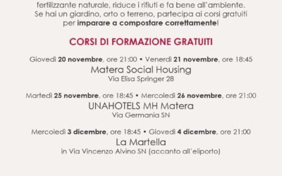 DifferenziAmo chi ama fa la differenza, a Matera partono i corsi gratuiti di compostaggio domestico