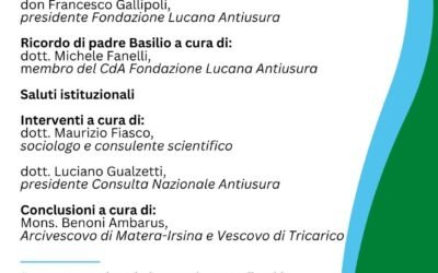 “Una vita d’interessi”: la Chiesa di Matera-Irsina e di Tricarico accanto alla  Fondazione Lucana Antiusura nel 31° anniversario della sua istituzione. Convegno sabato 29