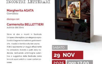 Libri in Comune: il 29 a Ferrandina Carmensita Bellettieri presenta Food e Magia
