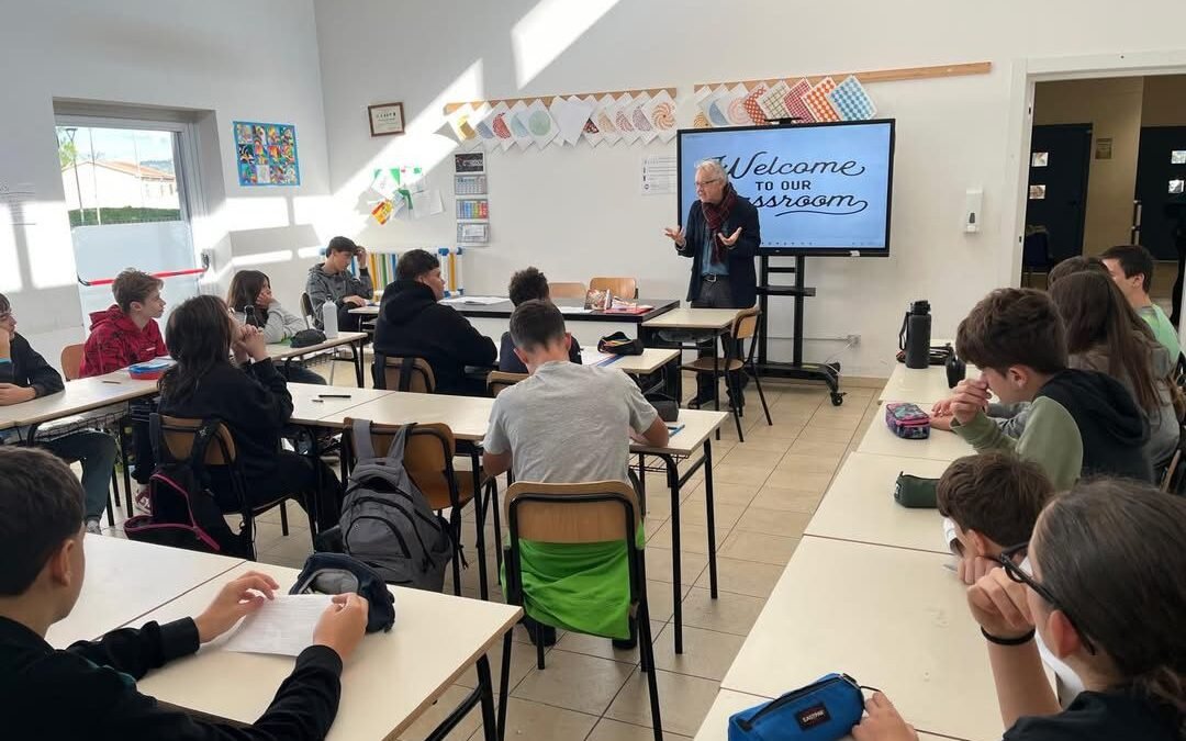 Lo scrittore e giornalista Geoff Andrews incontra gli studenti dell’I. C. Semeria Minozzi Festa di Matera