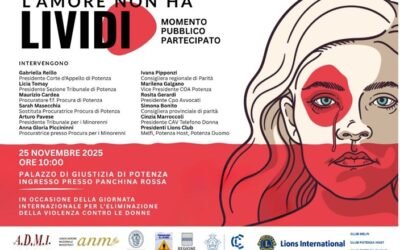 “L’Amore non ha lividi”, evento il 25 novembre a Potenza