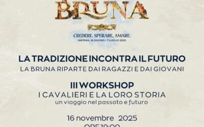 Festa della Bruna, la tradizione incontra il futuro: domencia 16 terzo workshop con in Cavalieri e la loro storia