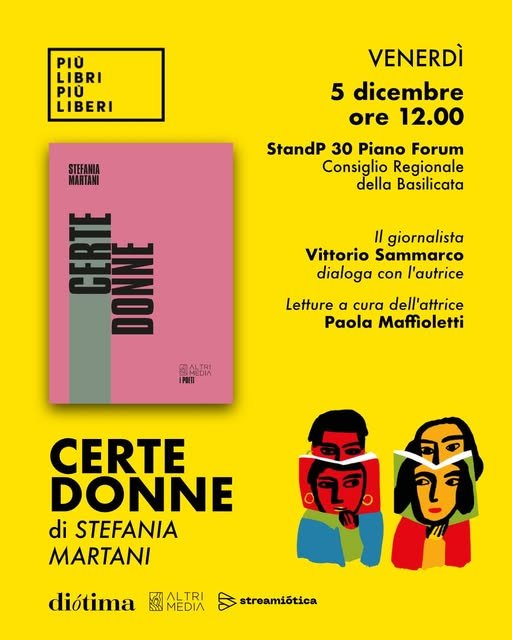 Altrimedia Edizioni alla fiera della Piccola e Media Editoria “Più Libri Più Liberi” a Roma dal 4 all’8 dicembre