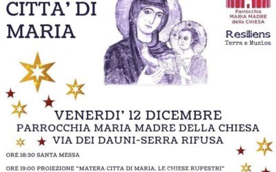 “Matera Città di Maria. Le chiese rupestri”: il 12 a Matera proiezione del documentario di Nino Vinciguerra, uno dei più stimati e apprezzati storici della città dei Sassi