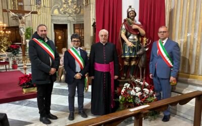 Il Sindaco Nicoletti alla solenne inaugurazione della nuova statua di Sant’Eustachio Martire a Roma