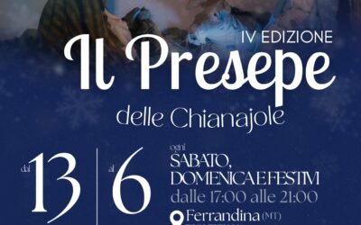 Ferrandina, torna il “Presepe delle Chianajole” la tradizione che emoziona. Nel cuore del rione Piana la quarta edizione dal 13 dicembre al 6 gennaio 2026