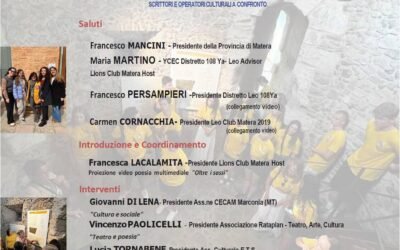 “Poesie senza confini”, venerdì 5 l Lions Club Matera Host e il Leo Club Matera 2019 celebrano la Giornata Internazionale dei Leo Club