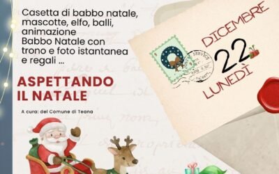 Teana si accende di magia: il 22 dicembre l’evento “Aspettando il Natale” in Piazza Umberto I