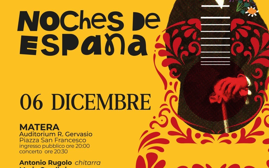 Il 6 dicembre l’Orchestra Sinfonica di Matera presenta “Noches de España”