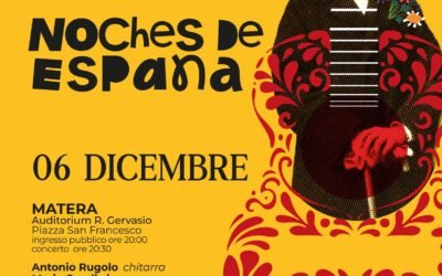 Il 6 dicembre l’Orchestra Sinfonica di Matera presenta “Noches de España”