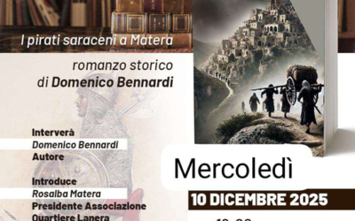 Matera: domani, 10 dicembre, nei locali della Biblioteca “Nicola Festa” presentazione del libro di Domenico Bennardi “Il Tesoro di Zayd”