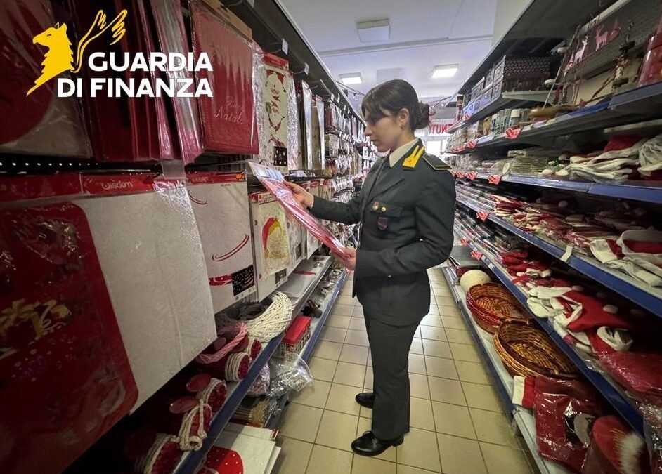 Potenza, sequestrato dalla Guardia di Finanza oltre un milione di prodotti potenzialmente pericolosi per la salute pubblica e segnalati 11 responsabili