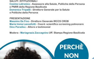 Prevenzione tumori: campagna di screening polmonare in Basilicata