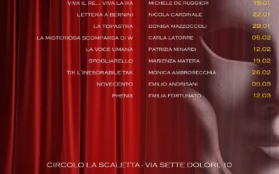 Matera, al via il “ai monologhi del giovedì”: apre Michele De Ruggieri, fondatore de La Scaletta