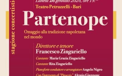 Bari, il 26 gennaio, “Partenope” al Teatro Petruzzelli