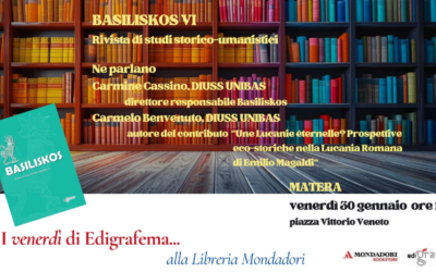 La rivista Basiliskos venerdì 30 gennaio a Matera