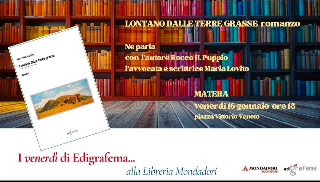 A Matera il romanzo “Lontano dalle terre grasse”