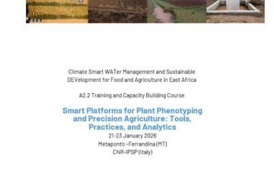 A Ferrandina la sessione conclusiva del corso WATDEV su clima e acqua